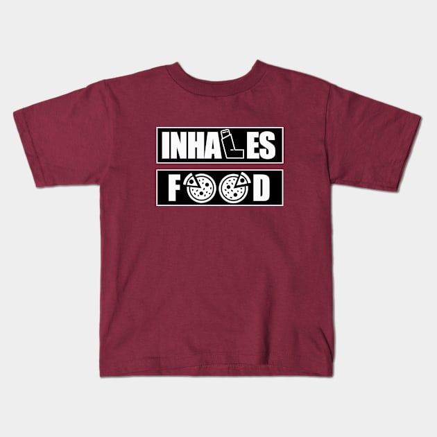 Inhales Food Kids T-Shirt by zenmode